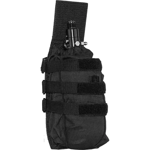 Valken VTAC Molle HPA tank/bottle pouch- Black-0