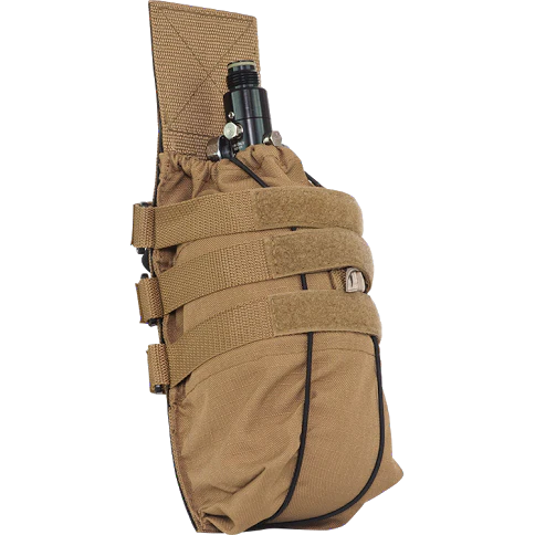 Valken VTAC Molle HPA tank/bottle pouch- Tan-0