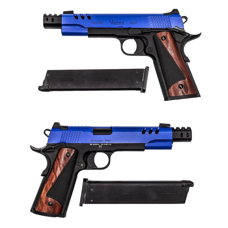 CS Defender Pro GBB Double Pack GBB Pistol (Dual Tone) (Blue|Black)