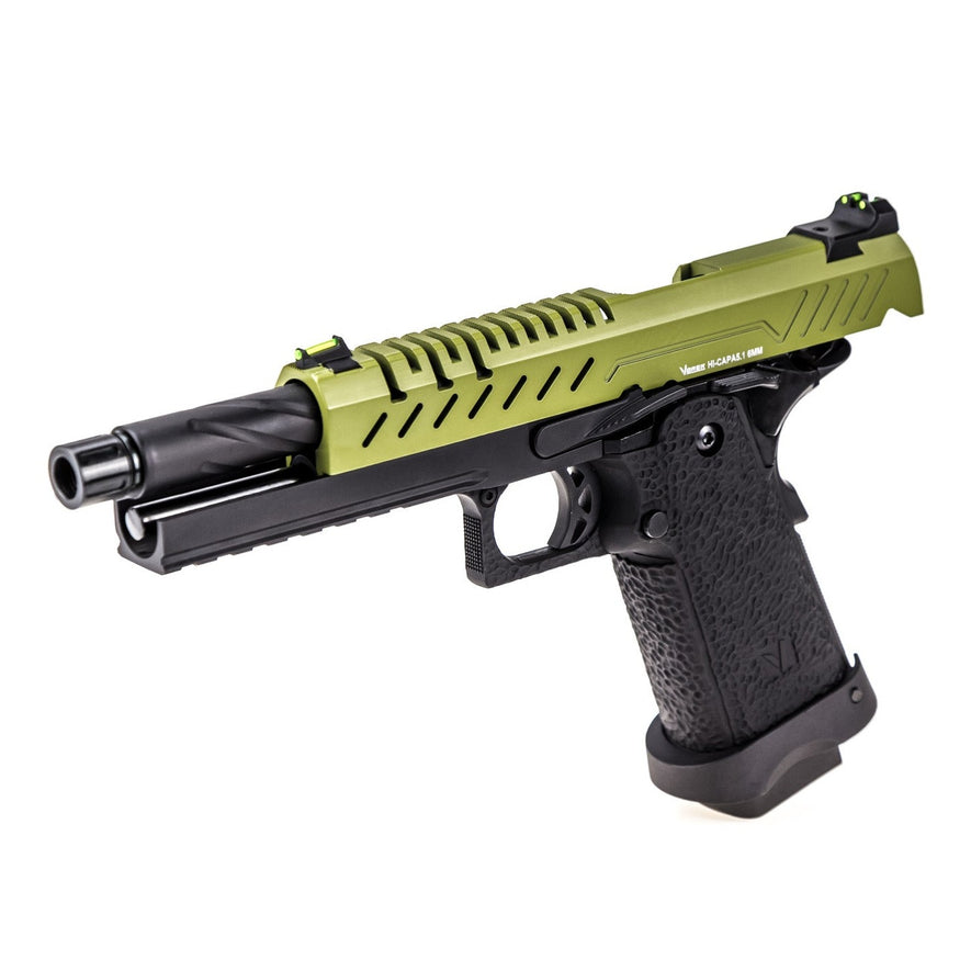 Hi-Capa 5.1 GBB Pistol (Green|Black)
