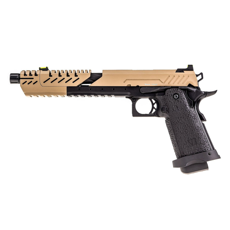 Hi-Capa 7.0 TITAN GBB Pistol (Tan|Black)