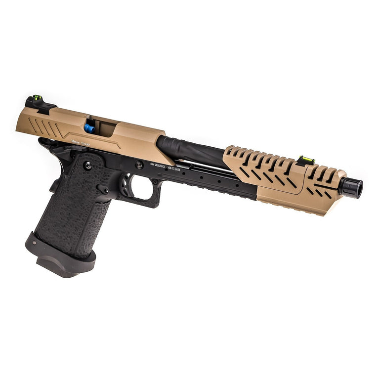 Hi-Capa 7.0 TITAN GBB Pistol (Tan|Black)