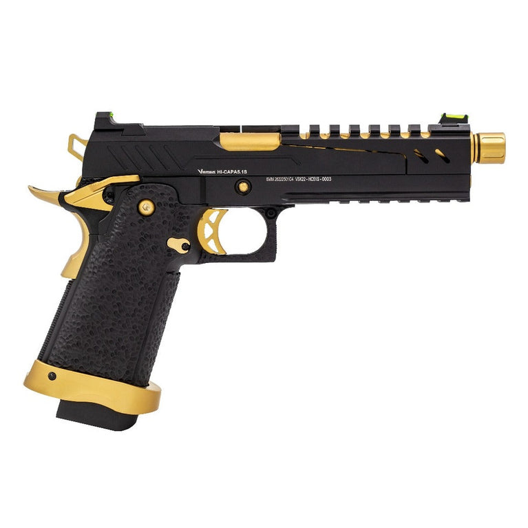 Hi-Capa 5.1S GBB Pistol (Black) (Gold Match)