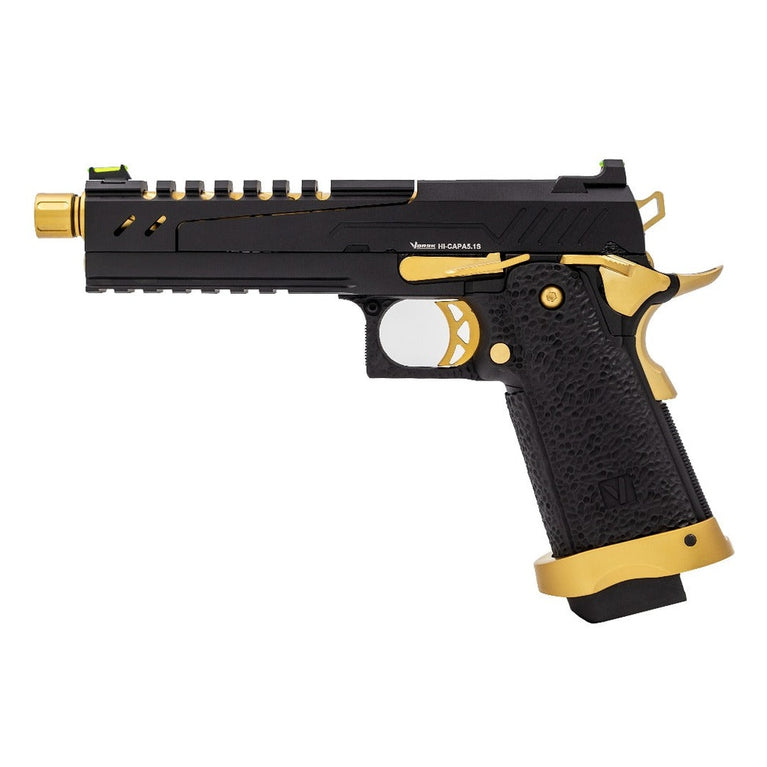Hi-Capa 5.1S GBB Pistol (Black) (Gold Match)
