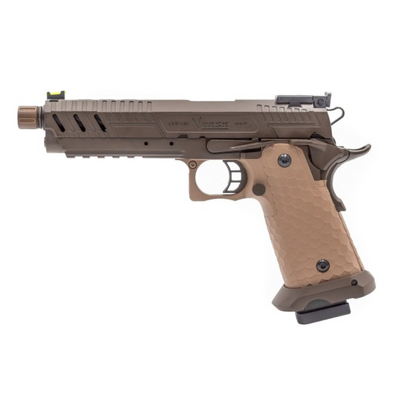 Vorsk CS Hi-Capa 5.1 Vengeance GBB Pistol- Bronze & Tan-0
