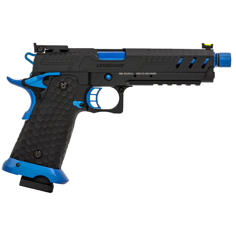 Hi-Capa CS Vengeance 5.1 GBB Pistol (Black) (V-Blue Match)