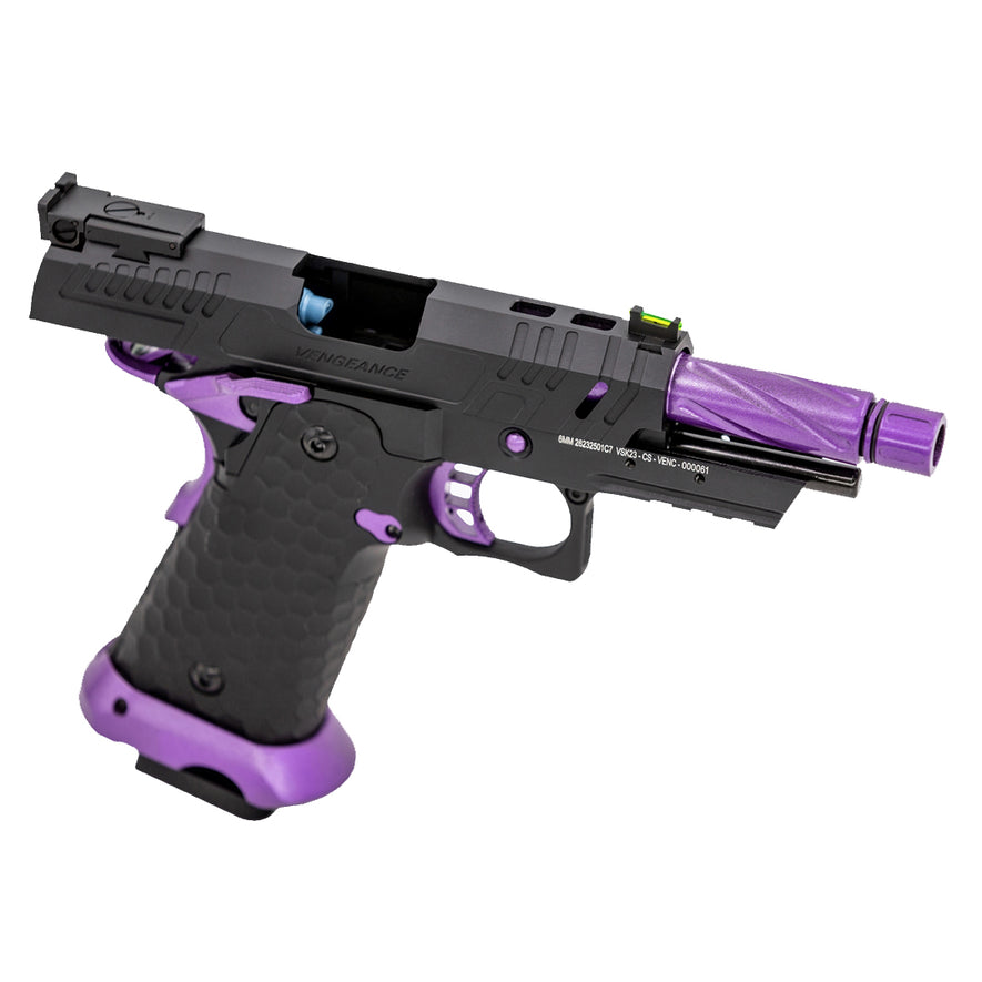 Hi-Capa CS Vengeance 3.8 Compact GBB Pistol (Black) (Purple Match)