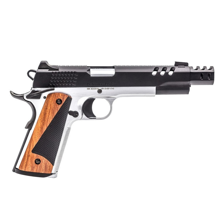 CS Defender Pro GBB Pistol (Black|Silver) (Silver Barrel)
