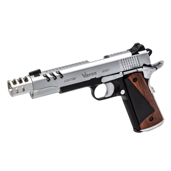 CS Defender Pro GBB Pistol (Silver|Black) (Silver Barrel)