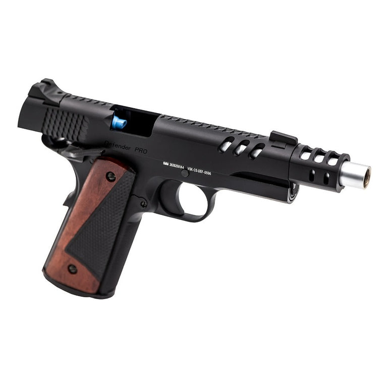 CS Defender Pro GBB Pistol (Black) (Silver Barrel)