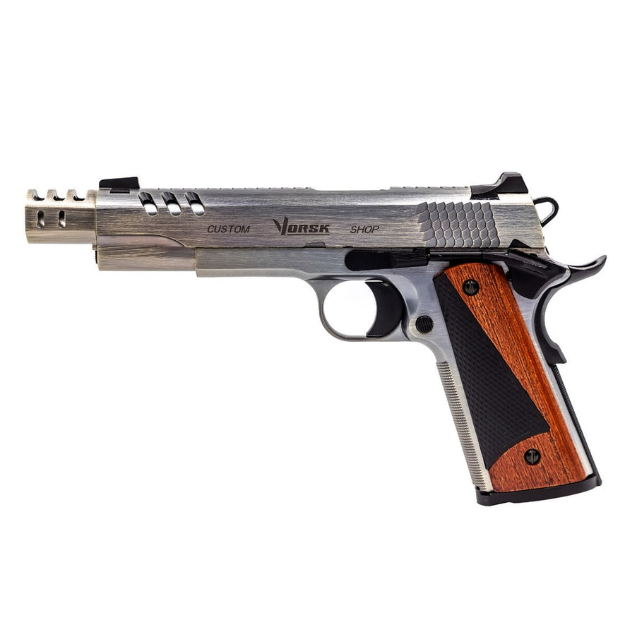 CS Defender Pro GBB Pistol (Brushed Alu) (Silver Barrel)