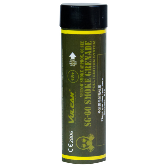 Vulcan SG-60 Ring Pull Smoke Grenade - Yellow-0