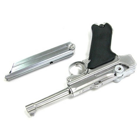 P08 Luger GBB Pistol (4") (Silver)