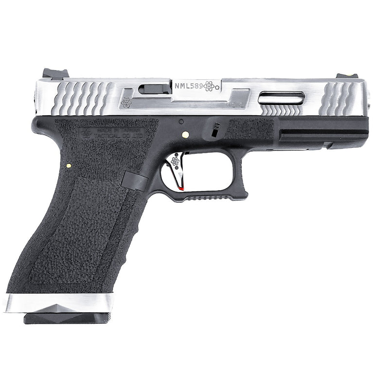 EU7 E-Force GBB Pistol (Silver|Black) (Silver Barrel)