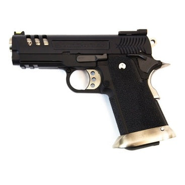 Hi-Capa 3.8 Gen2 Vented E-Force GBB Pistol (Black) (Silver Barrel)