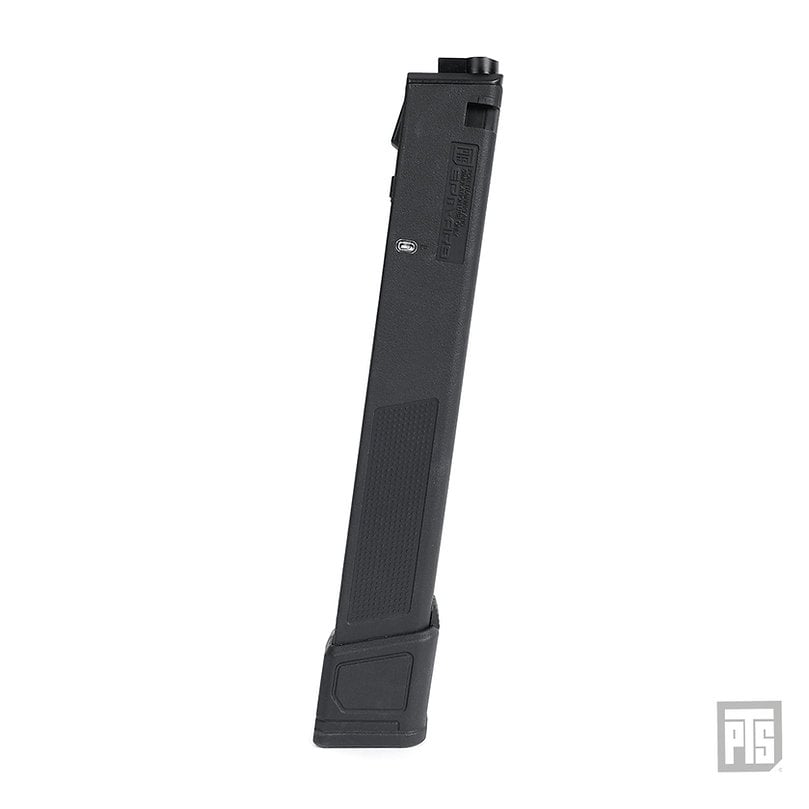 PTS Syndicate AR9 polymer magazine for ARP9 and PX9 firearms, showing black magazine with textured grip and feed lips