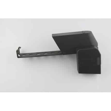 Jing Gong P90 1650-round box magazine for airsoft guns, featuring black plastic construction and metal feed lips.