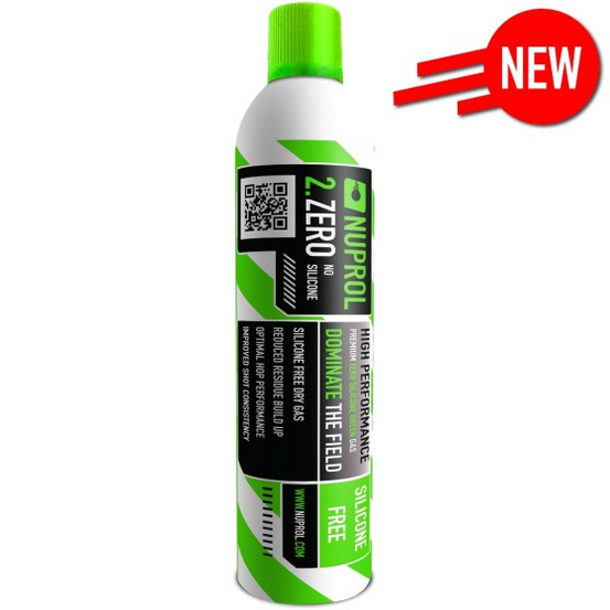 Nuprol Airsoft Gas 2.ZERO Silicone free Green Gas