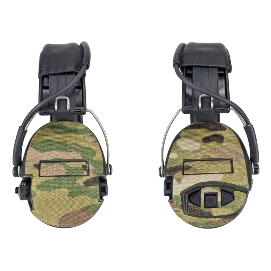Kydex Customs Sordin Supreme Pro-X kit wrap showing both sides of the durable, custom Kydex cover for noise-canceling ear protection