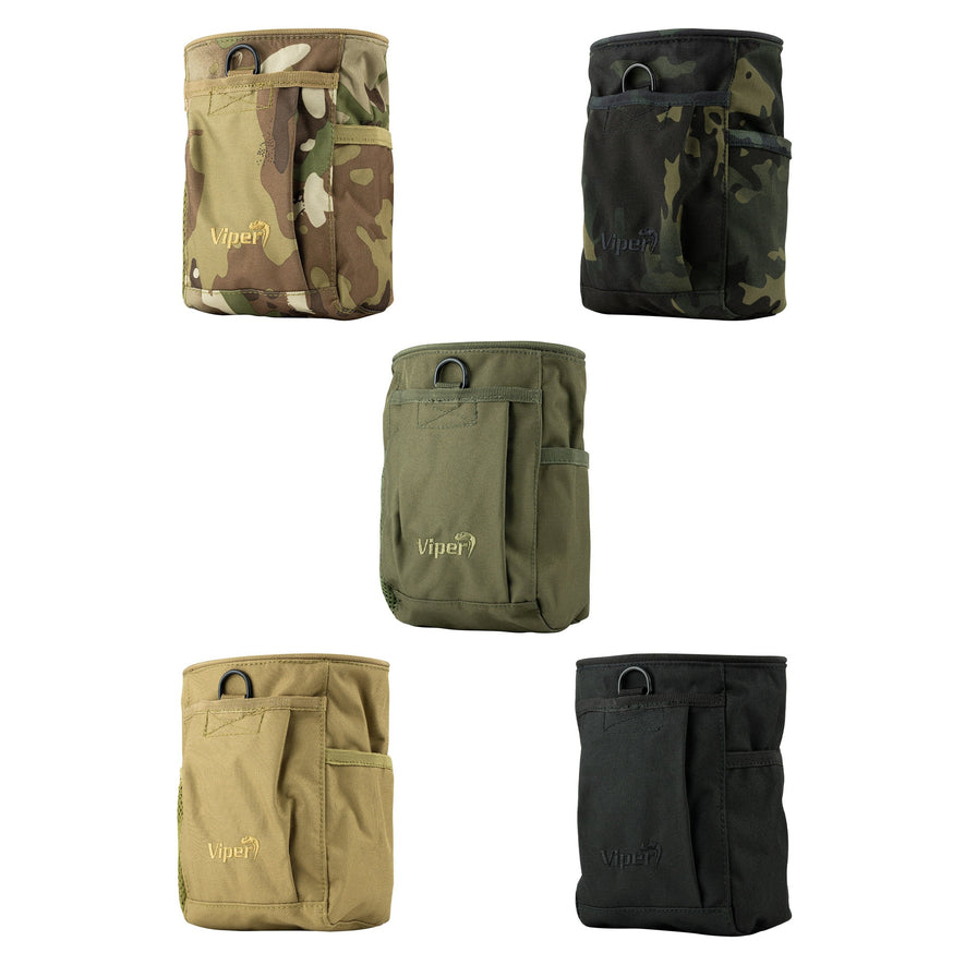 Viper Tactical Elite 600D Cordura dump bag with durable fabric, multiple compartments, and adjustable straps for tactical use.