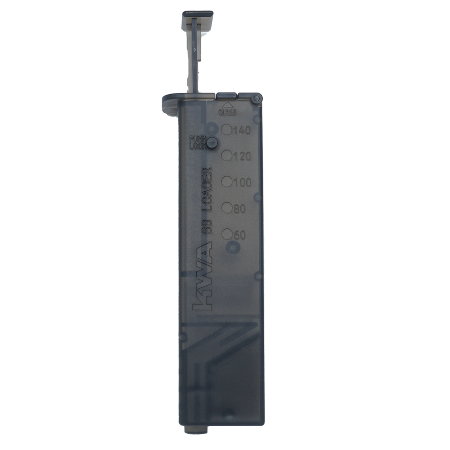 KWA 140 round Speed BB Loader for quick and efficient airsoft magazine loading, featuring a compact design.