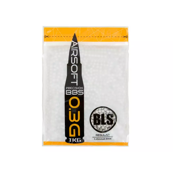 BLS 0.30g Precision Grade BB's 1kg Bag (apx 3333)-0