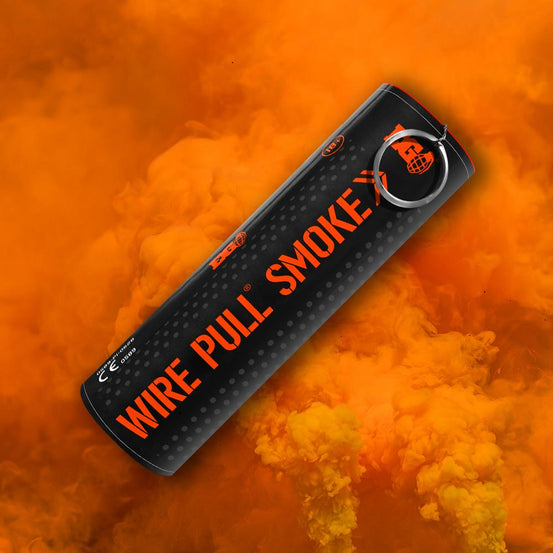 Enola Gaye WP40 Wire Pull Orange Smoke grenade-0