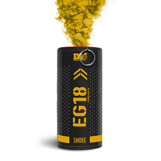 Enola Gaye EG18 Wire Pull High Output Smoke Grenade - Yellow-0