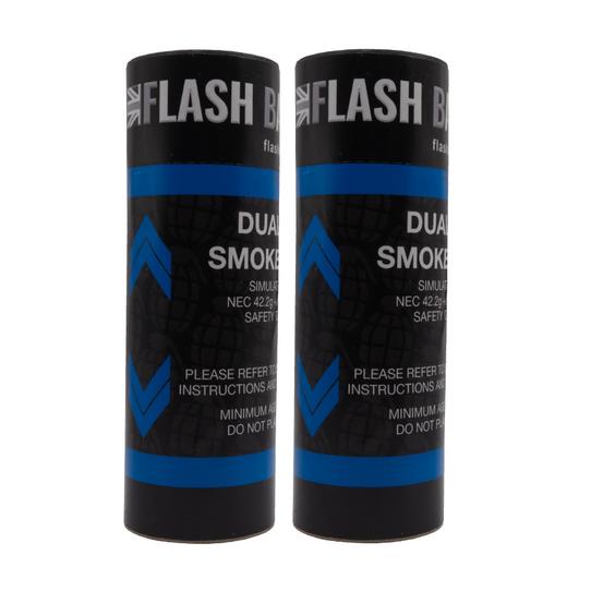Flash Bang Smoke Dual Vent High Density Smoke Grenade- Blue-0