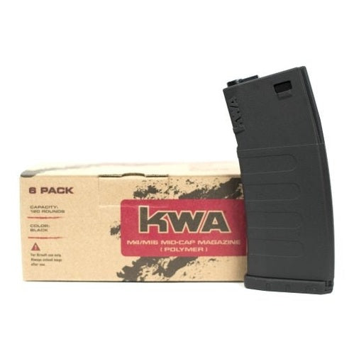 KWA K120 Polymer M4 Mid Cap 6 Pack - Black