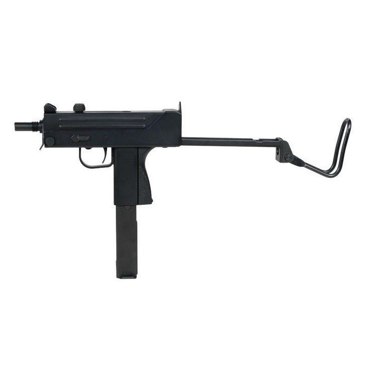 KWA M11A1 NS2 Sub Machine Gun with tactical design and detailed markings on a black background.