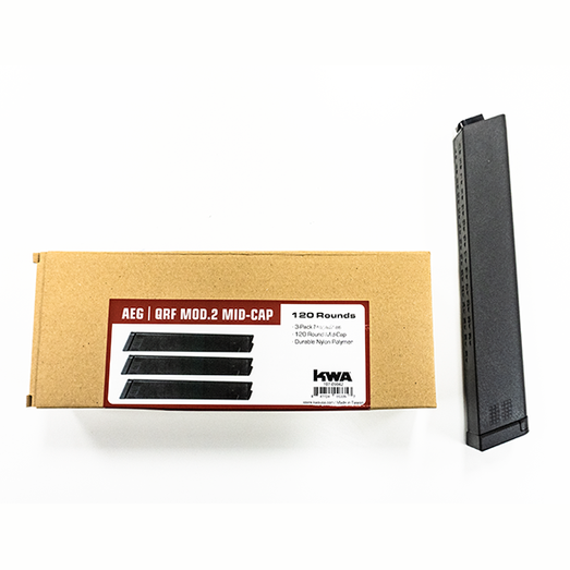 KWA QRF MOD.2/ RAINE-4 Mid-Cap 120rd Mag 3 Pack-0