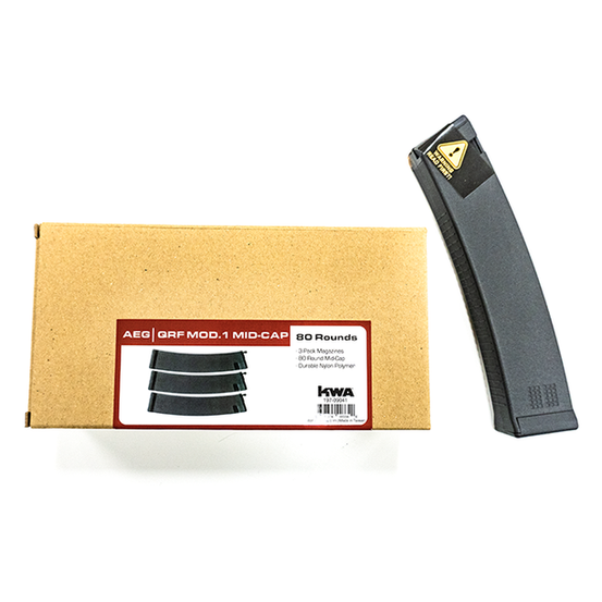 KWA QRF MOD.1 / AVA-4 Mid-Cap 80rd Mag 3 Pack-0