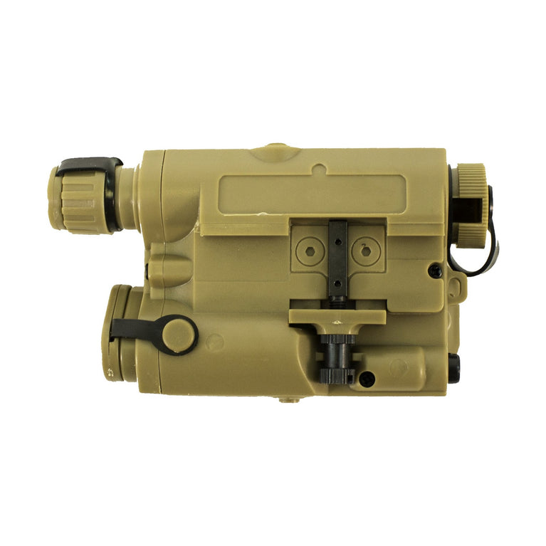 Nuprol Mock NPQ15 Battery Box in tan, compact plastic storage case with secure latch and handle for airsoft batteries.