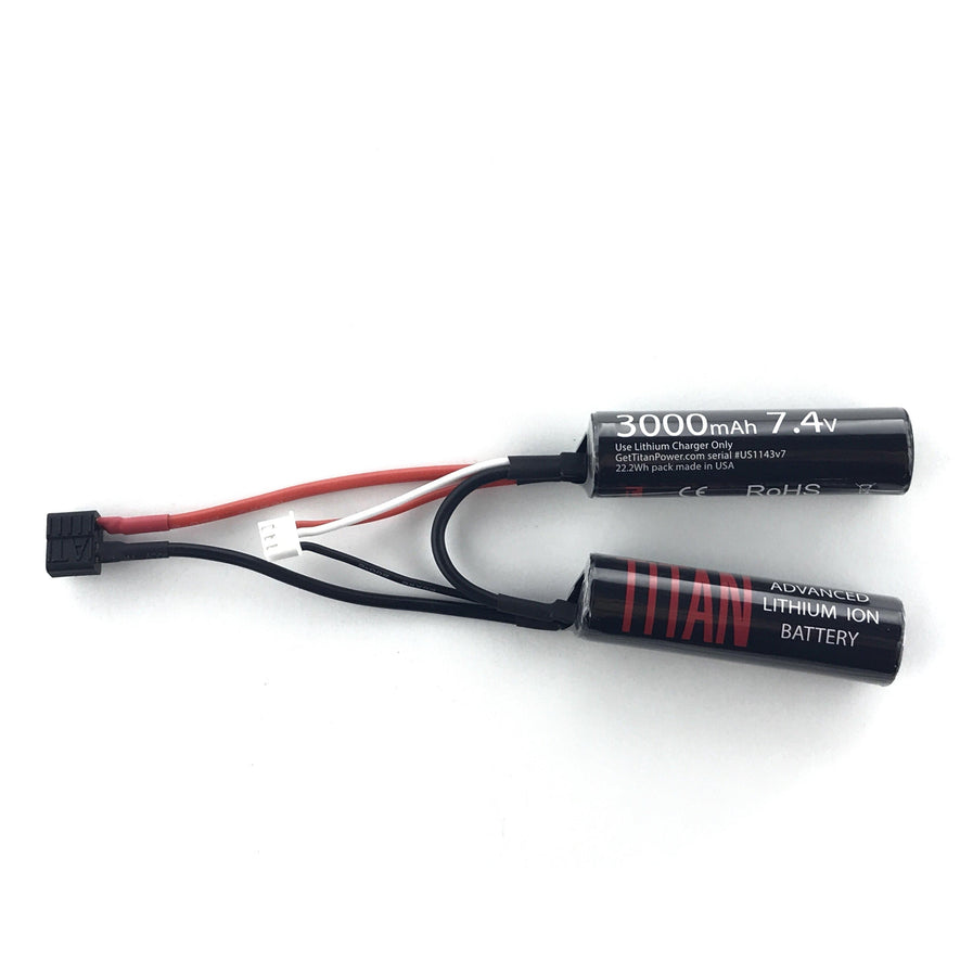 Titan Power 7.4v 3000mAh Li-Ion Nunchuck battery- Deans (T-Plug) connector-0