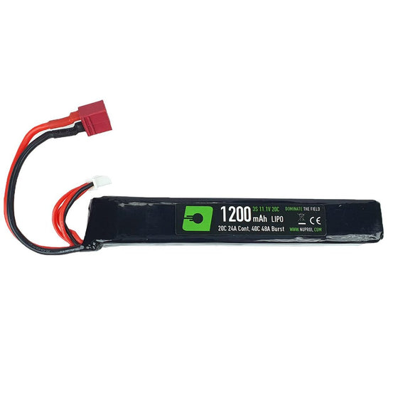 Nuprol 11.1v  1200mah 20C Slim Stick battery with Deans connector ( T-Plug)-0