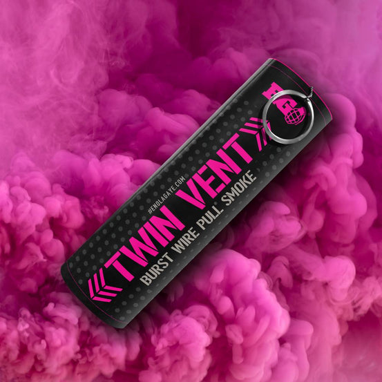 Enola Gaye Burst Wire Pull Pink Smoke Grenade- Pack of 5-0