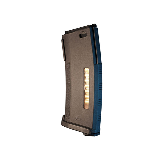 Wolverine Airsoft PTS EPM-MTW M4 magazine for MTW airsoft rifles, shown in black with textured grip surface.