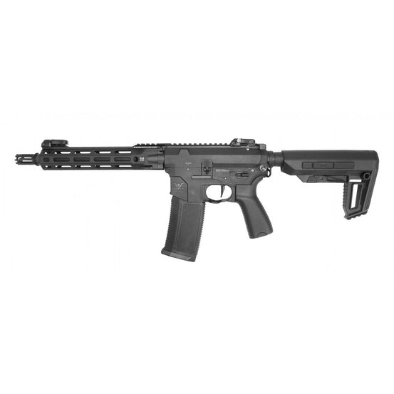 Black Raven Evolution EVO Tremor CQB M4 airsoft gun with tactical design and ergonomic grip, shown on a plain background.