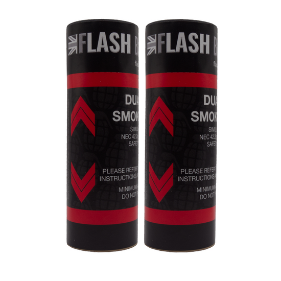 Flash Bang Smoke Dual Vent High Density Smoke Grenade- Red-0