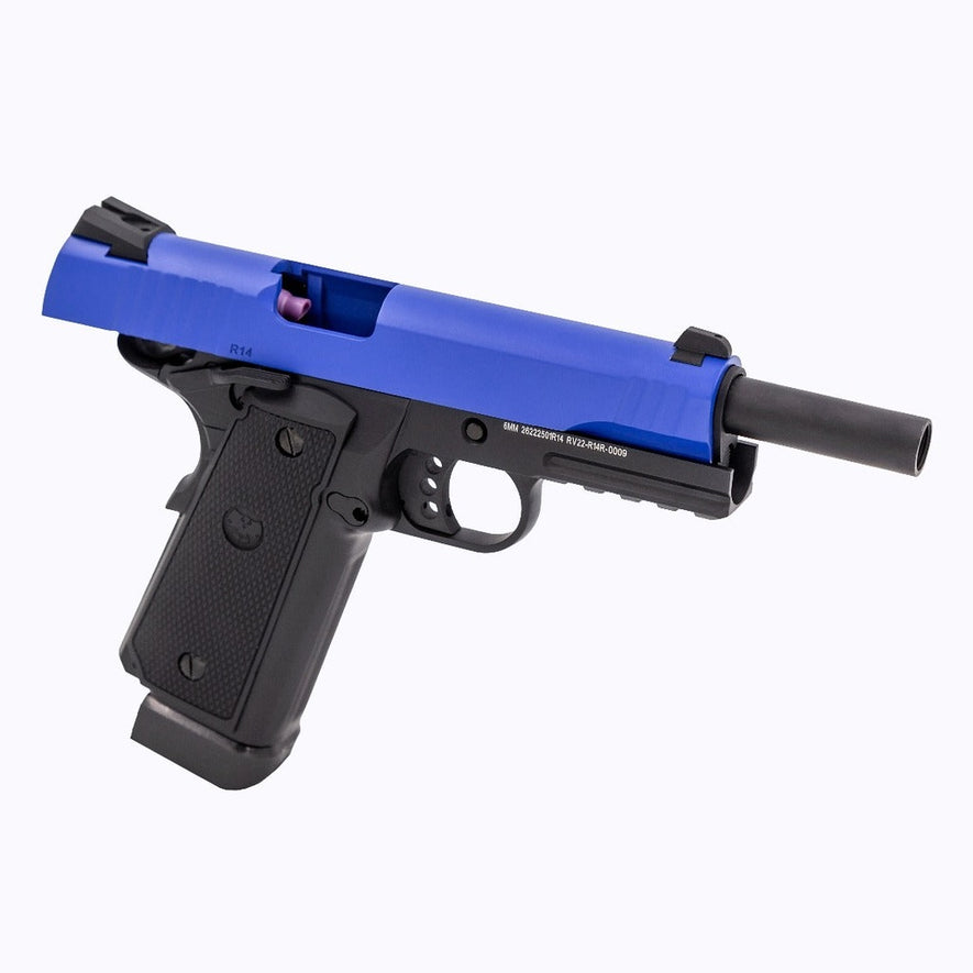 R14-R GBB Pistol (Dual Tone) (Blue|Black)