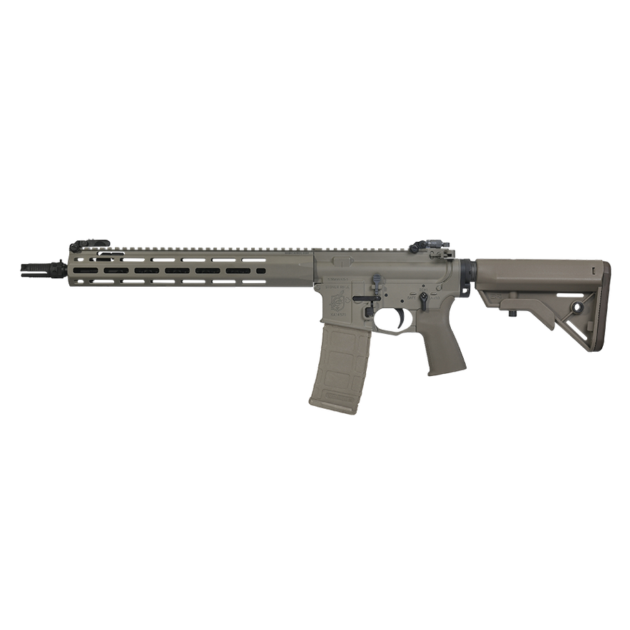 VFC KAC L403A1 KS-1 Tan Gas Blowback Rifle with realistic detailing and ergonomic design.