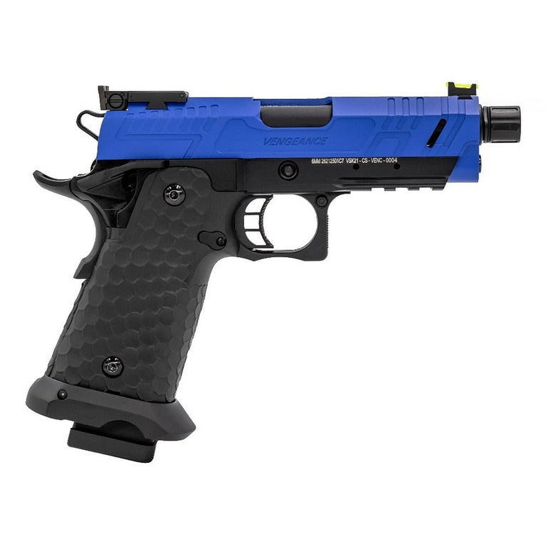 Hi-Capa CS Vengeance 3.8 Compact GBB Pistol (Dual Tone) (Blue|Black)