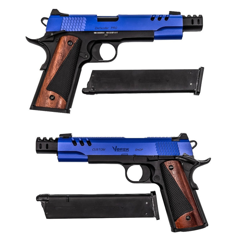CS Defender Pro GBB Double Pack GBB Pistol (Dual Tone) (Blue|Black)