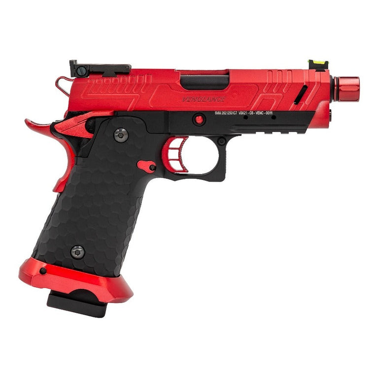 Hi-Capa CS Vengeance 3.8 Compact GBB Pistol (Red|Black)