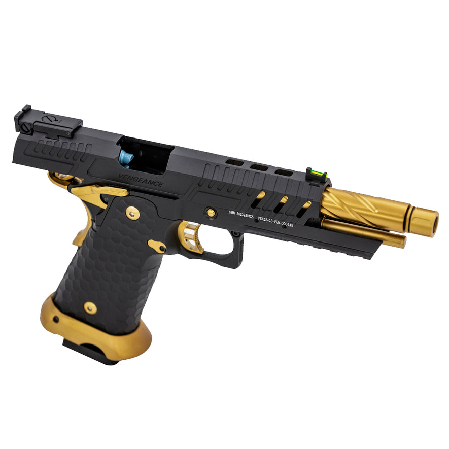Hi-Capa CS Vengeance 5.1 GBB Pistol (Black) (Gold Match)