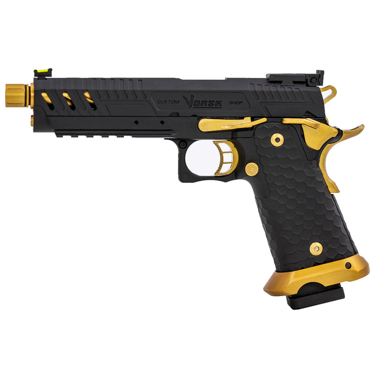 Hi-Capa CS Vengeance 5.1 GBB Pistol (Black) (Gold Match)