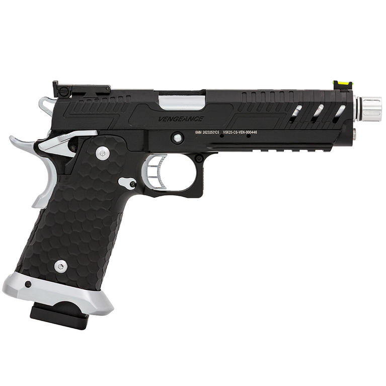 Hi-Capa CS Vengeance 5.1 GBB Pistol (Black) (Silver Match)