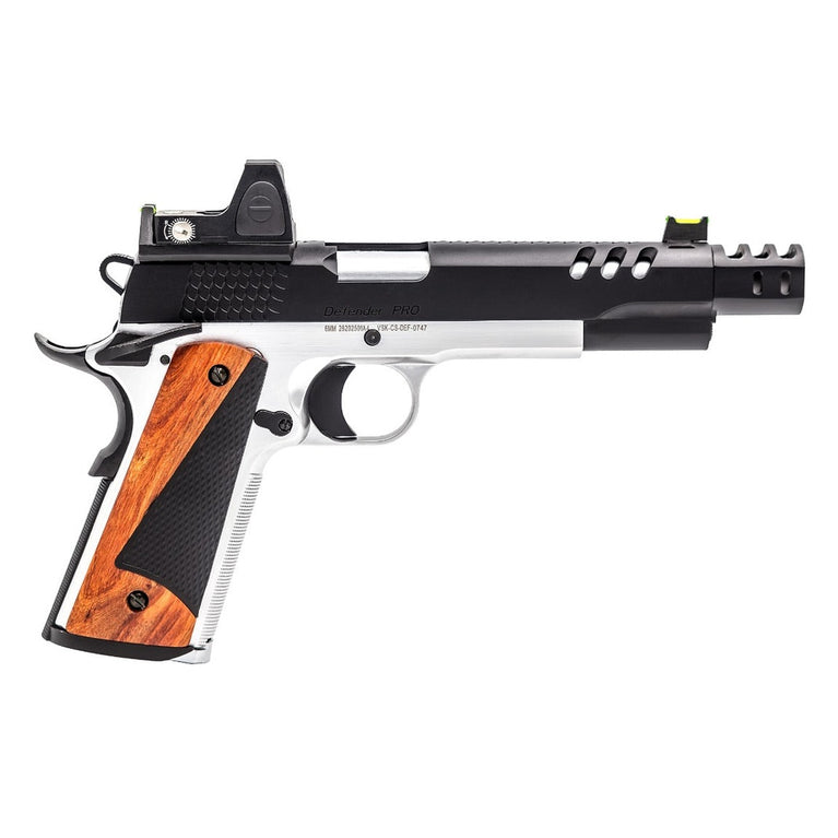 CS Defender Pro + RDS GBB Pistol (Black|Silver) (Silver Barrel)