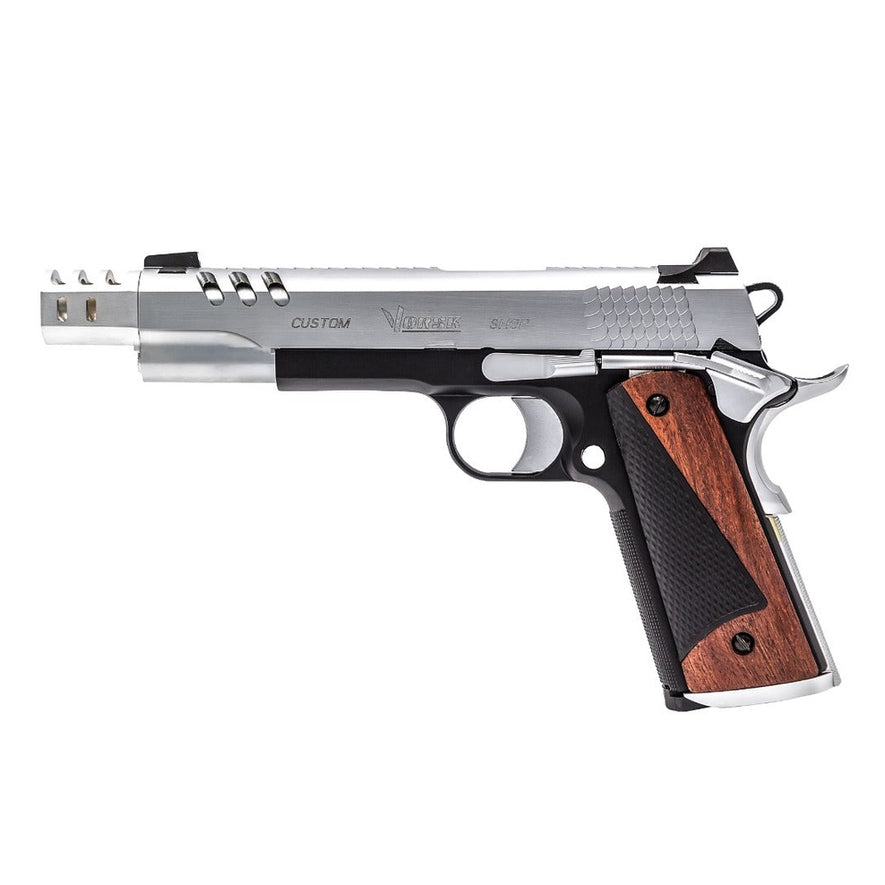 CS Defender Pro GBB Pistol (Silver|Black) (Silver Barrel)